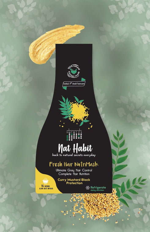 Nat Habit Curry Mustard Nutrimask  (Pack Of 2) 40g each
